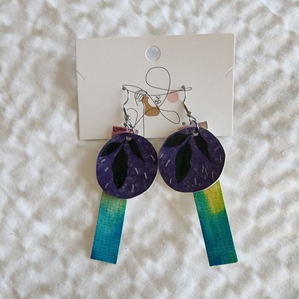 Layered Original Artwork Handmade Earrings